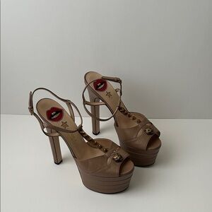 Gucci Brown Platform Sandals